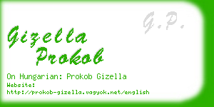 gizella prokob business card